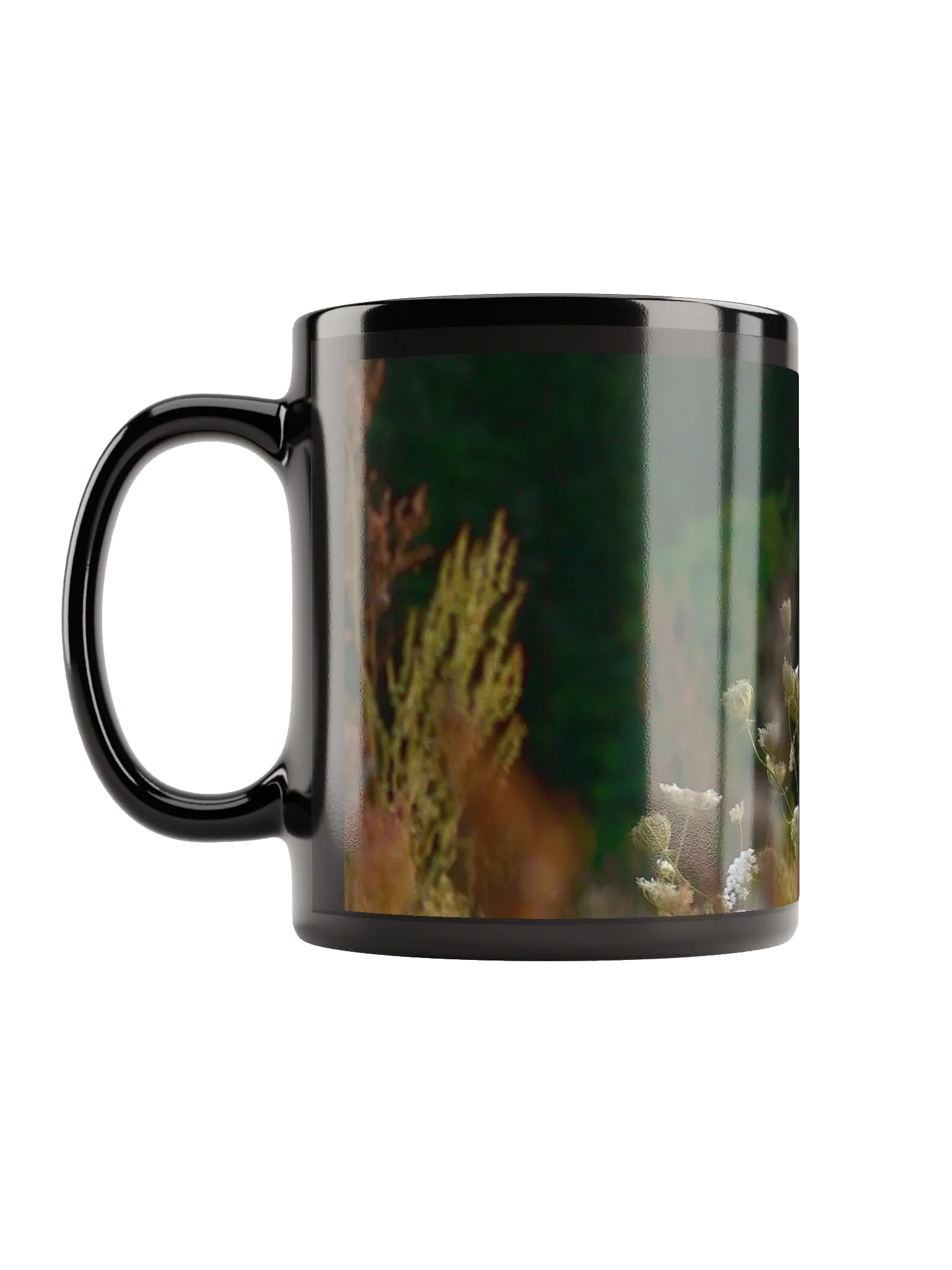 Keramiktasse schwarz - Wildblumenwiese product image (6)