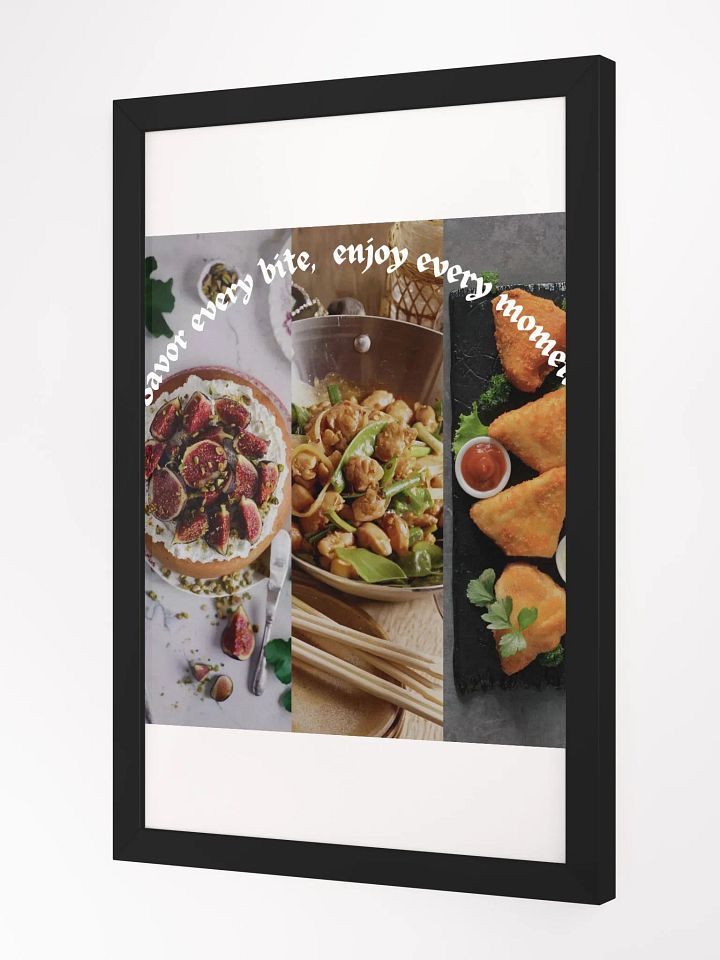 Wall Art Three Images Collage Food Framed High-Quality Matte Poster (in) product image (2)