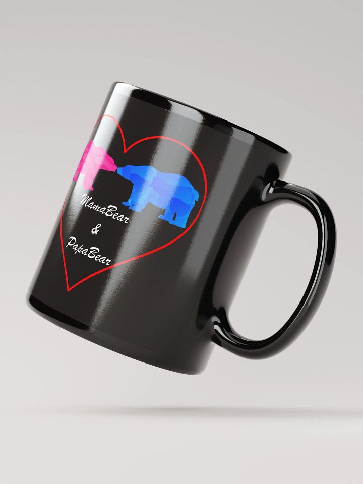 Mama & Papa Bear Black Glossy Mugs product image (3)
