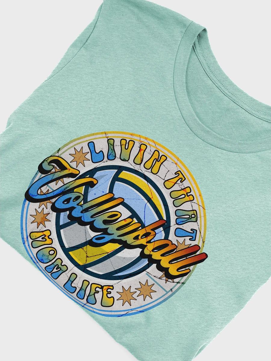 Livin That Mom Life Volleyball Circle T-Shirt product image (3)