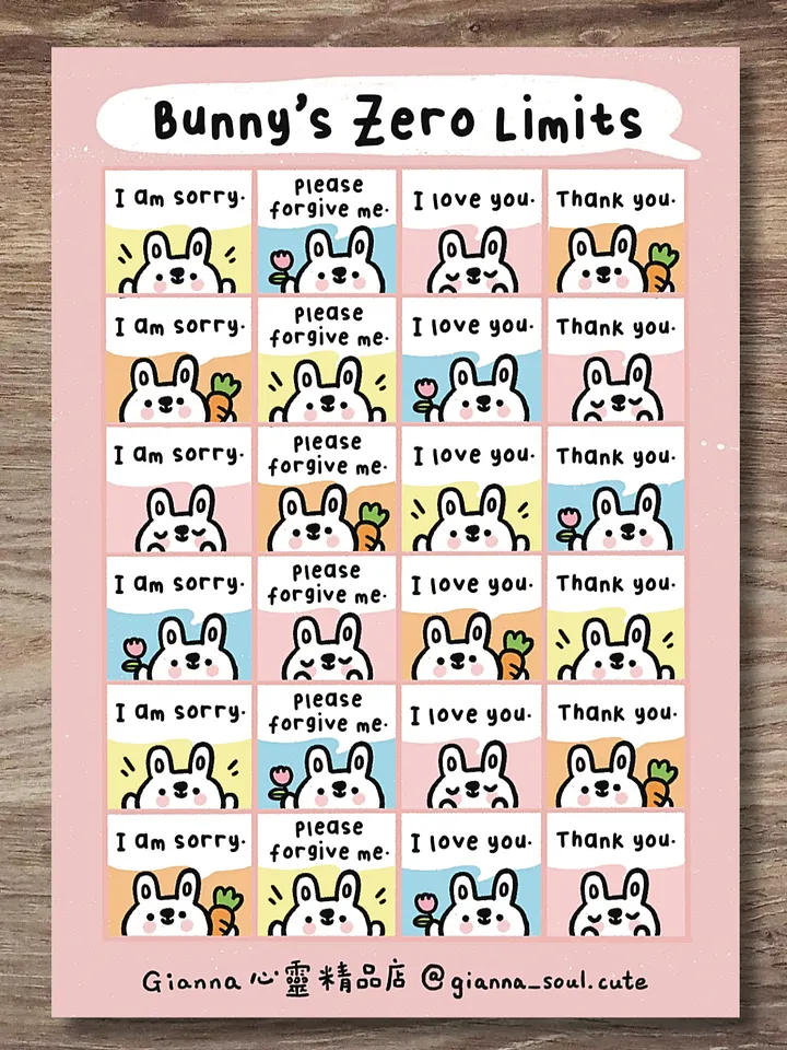 Bunny’s Zero Limits | Positivity Sticker Sheet product image (1)