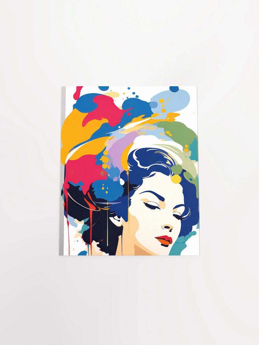 Abstract Woman v1 - Vintage Style Poster - Girly - Small and Standard Sizes - 8x10-11x14-12x16-16x20 Inches product image (4)