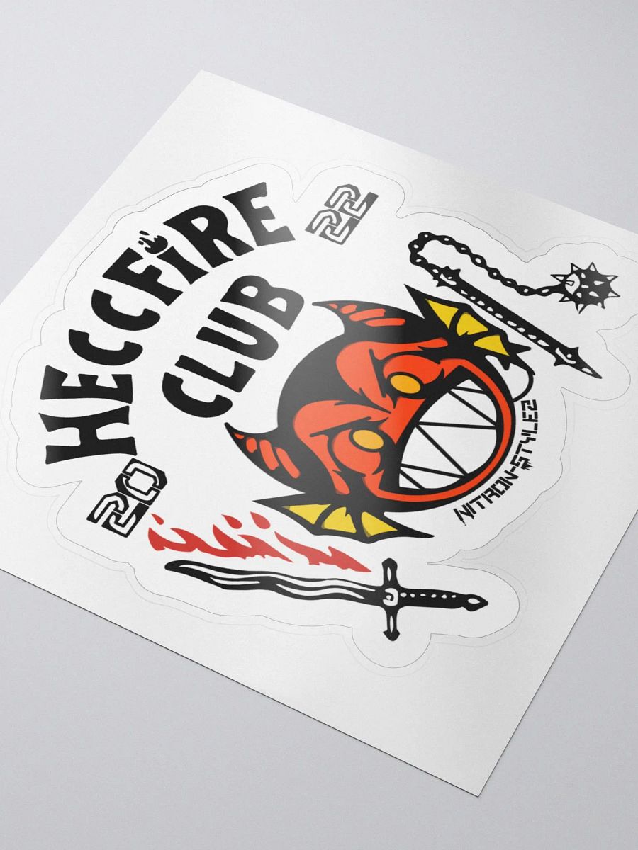 Weirder Stuff Collection - Heccfire Club Kiss Cut Sticker product image (4)