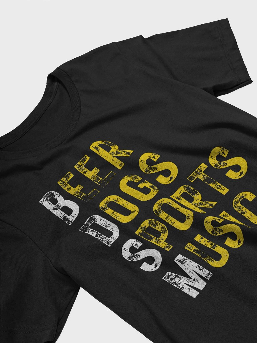 Beer Dogs Sports Music T-Shirt - Funny Gold BDSM Gift Tee product image (3)