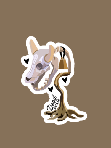 Dead Inside Cowplant Sticker product image (1)