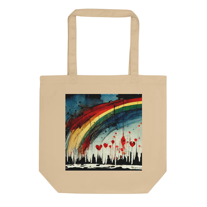 Rainbow Heart Balloons Tote Bag product image (1)