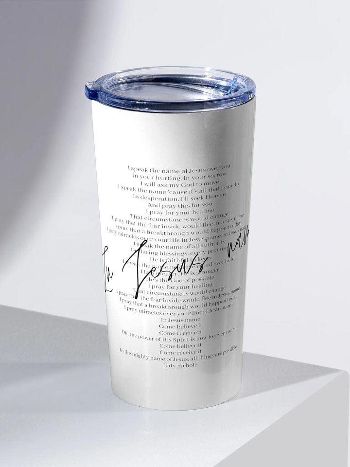 In Jesus' Name Tumbler product image (1)