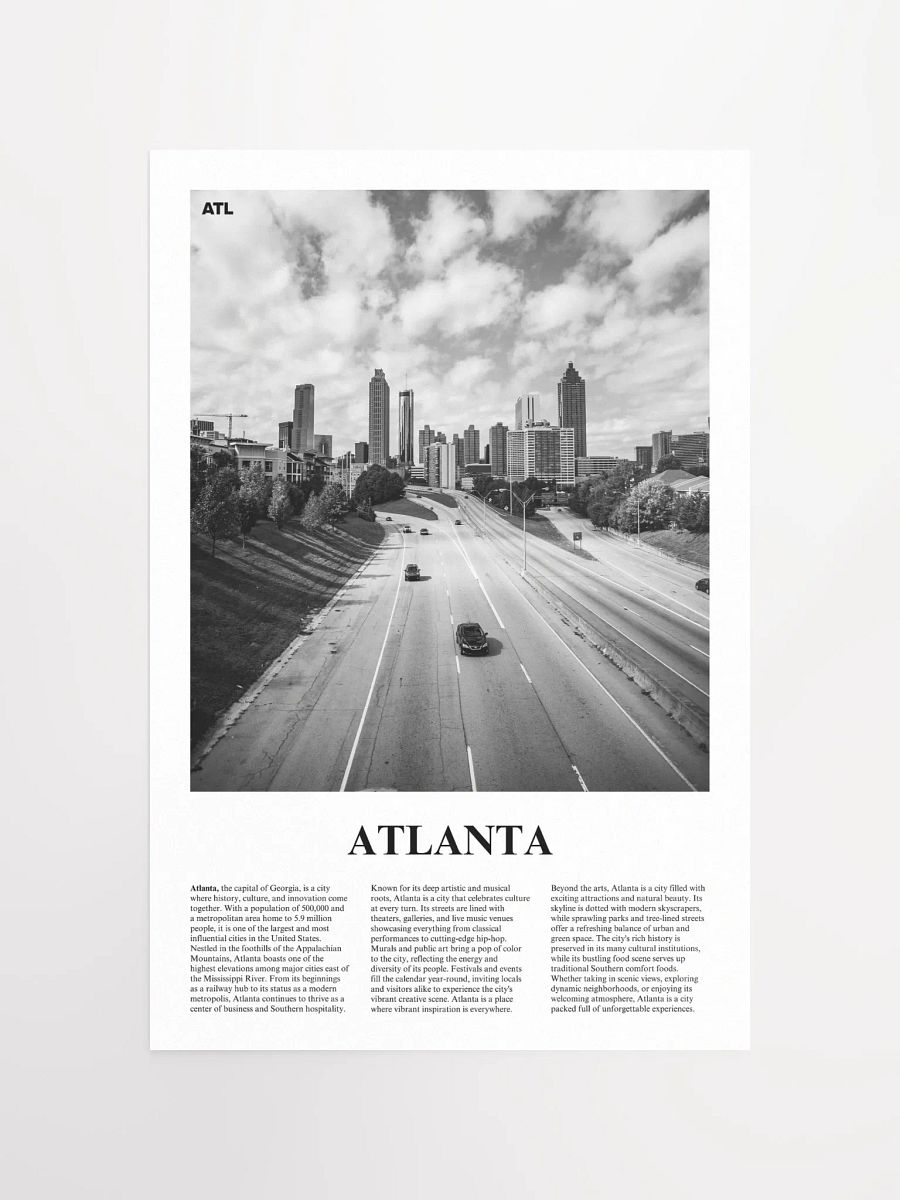 Atlanta 03 Newspaper Poster product image (5)