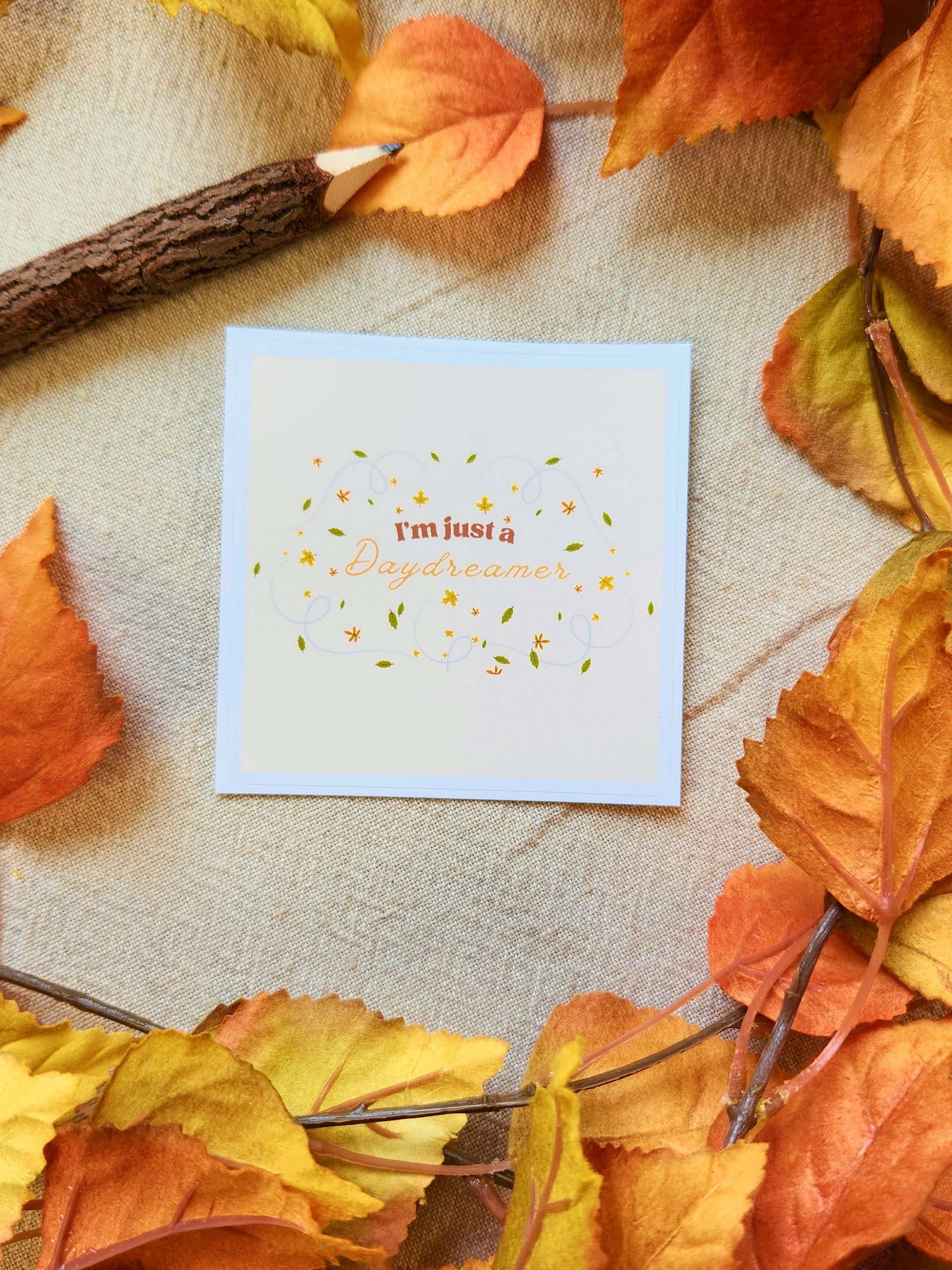 Autumn Daydreams Sticker (Cream) product image (1)