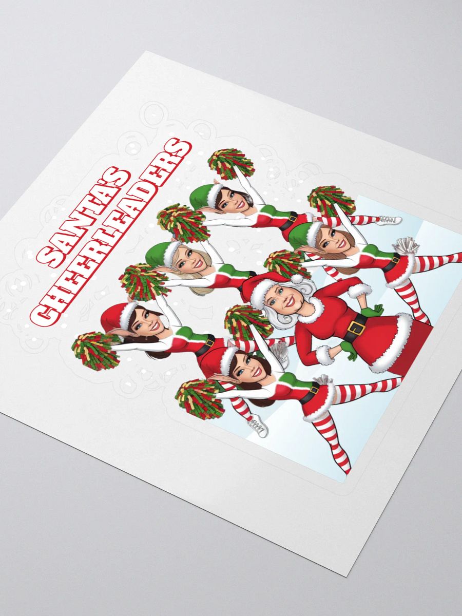 Santa's Cheerleaders Elves Squad Sticker product image (3)