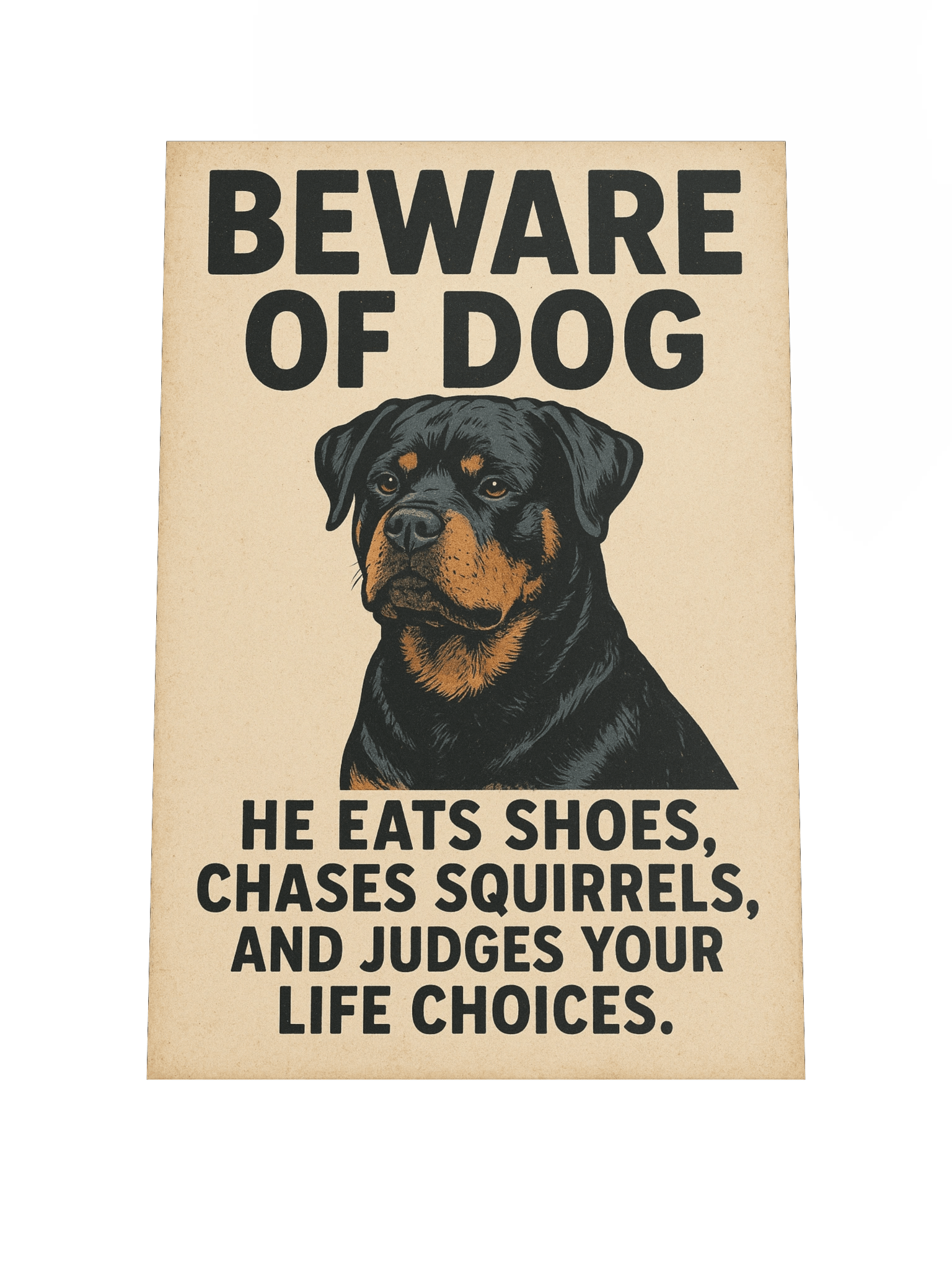 Beware of Dog Humor Poster product image (1)