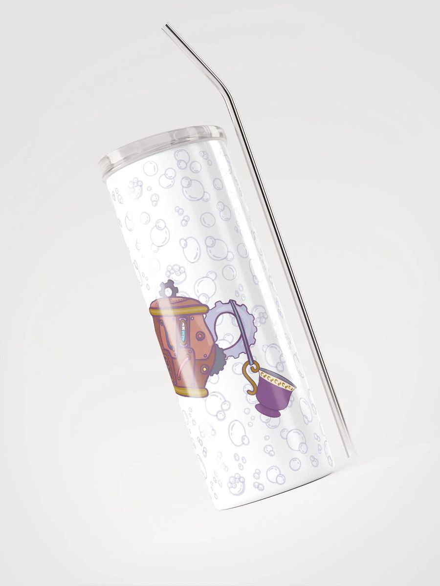 Time for Tea - Steampunk - White Tumbler product image (3)