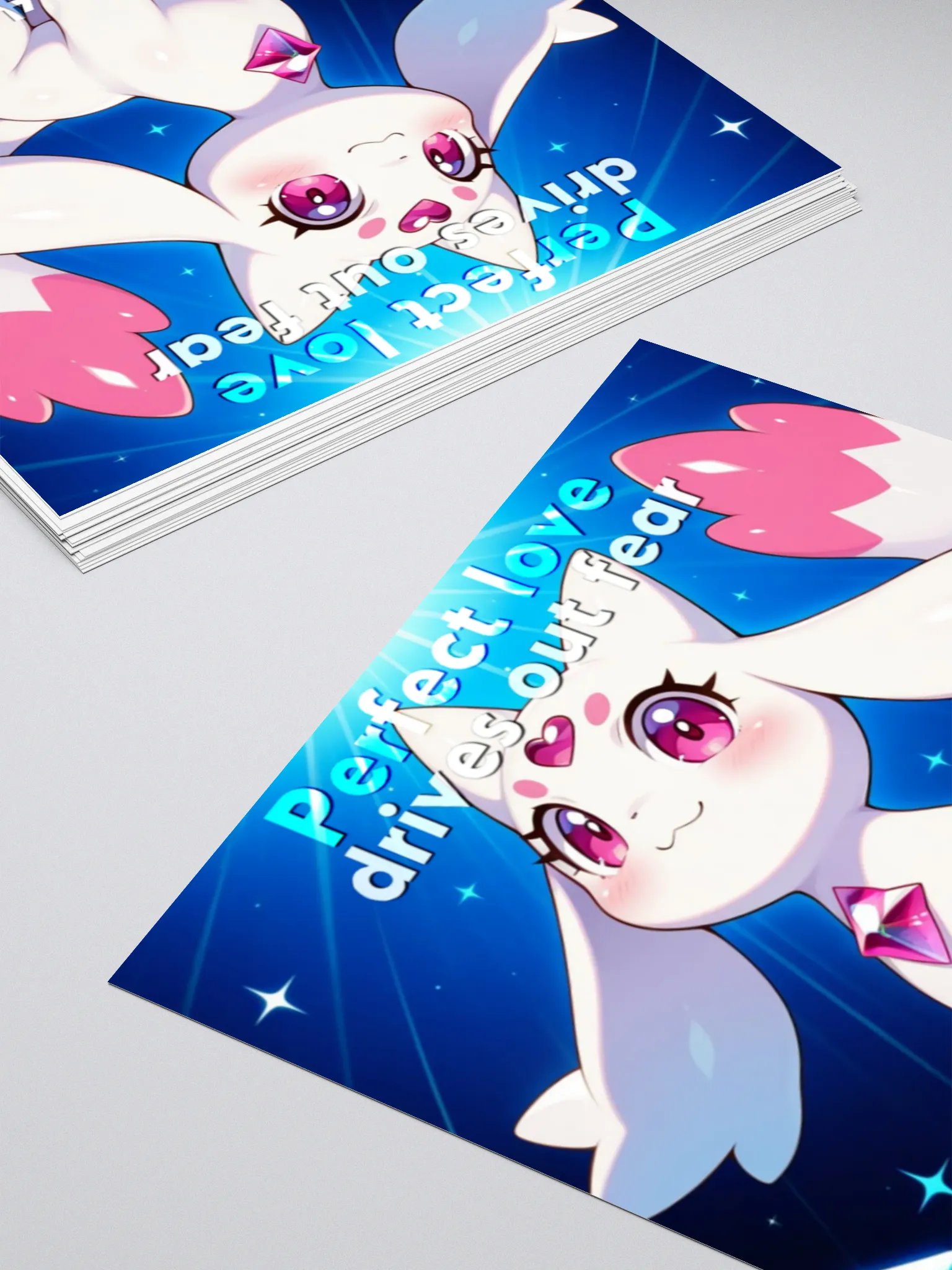 Bible Cuties Ruby - Perfect love drives out fear Sticker product image (4)