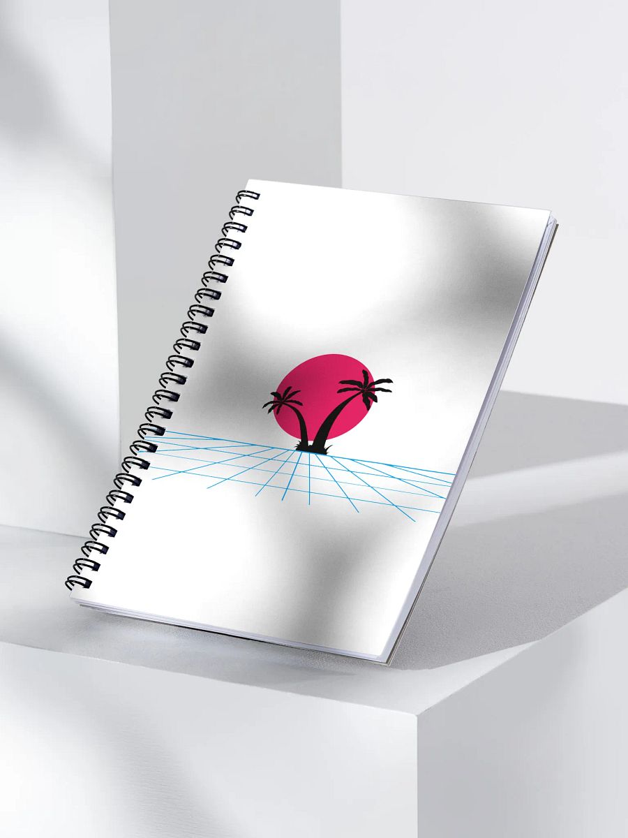 Retro Wave Spiral Notebook product image (3)