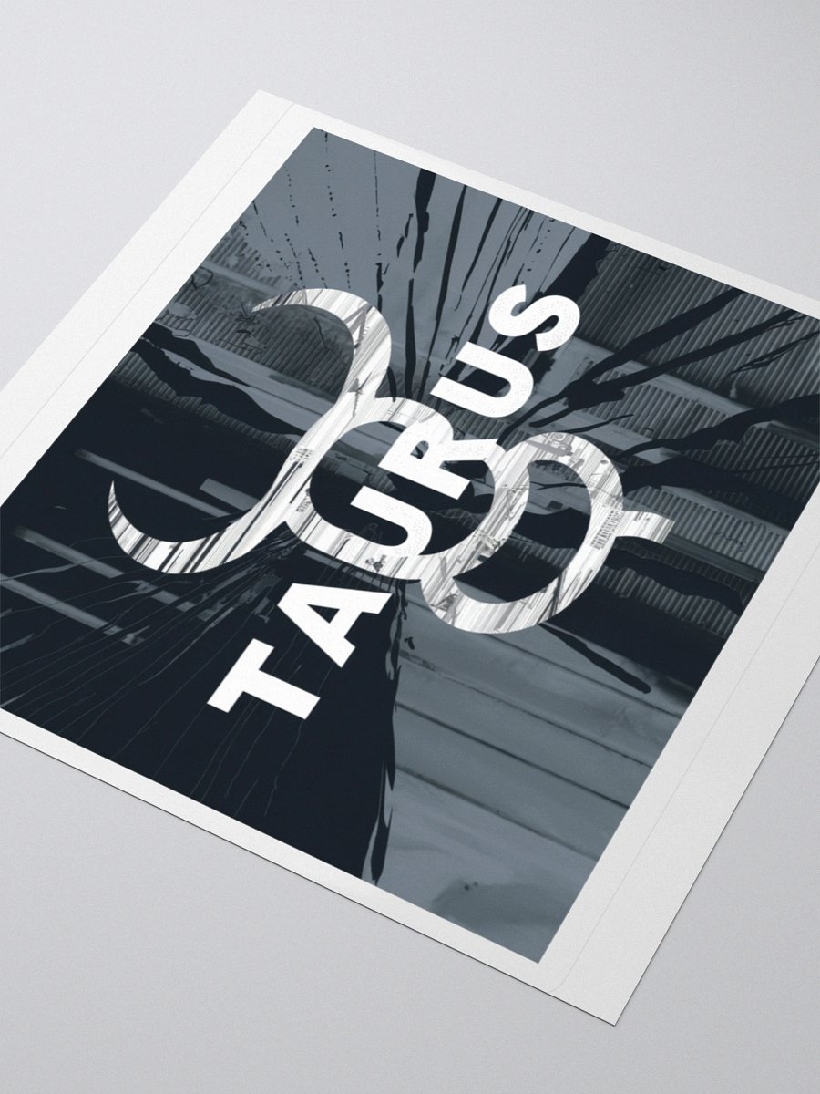 Taurus Zodiac Sticker - Minimalist Bull Horns - Durable Vinyl product image (9)