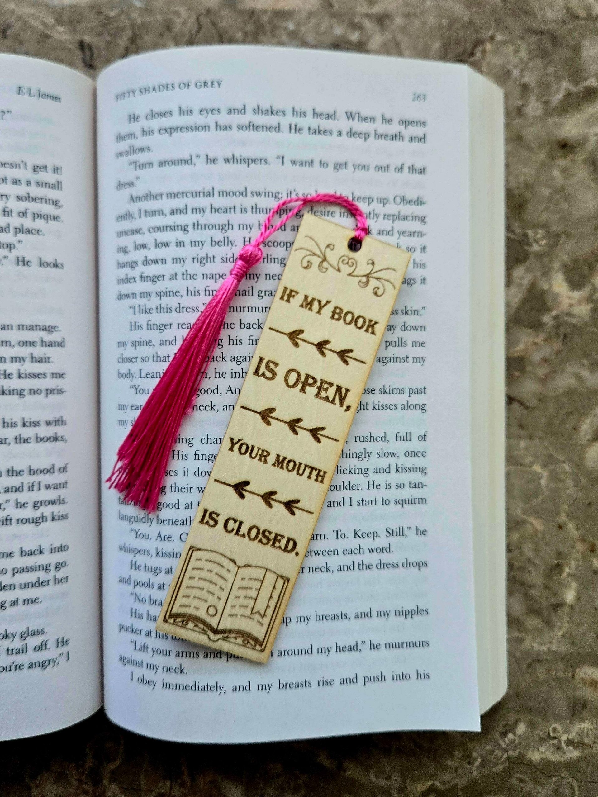 Wooden Bookmark - Open Book product image (3)