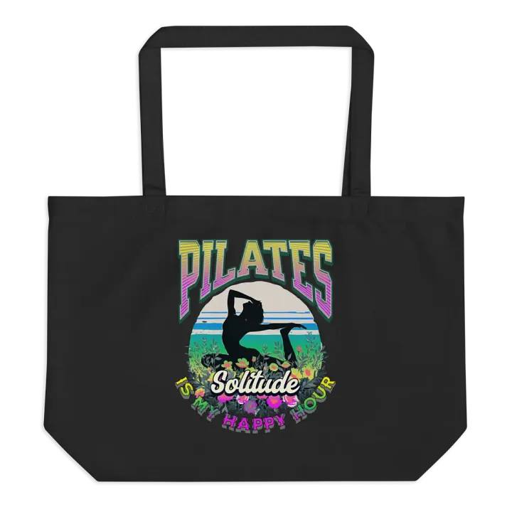 Pilates Is My Happy Hour Sunset Eco Tote product image (1)