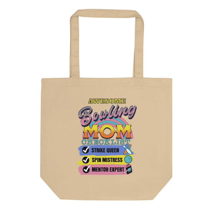 Awesome Bowling Mom Strike Queen Eco-Friendly Tote Bag product image (1)