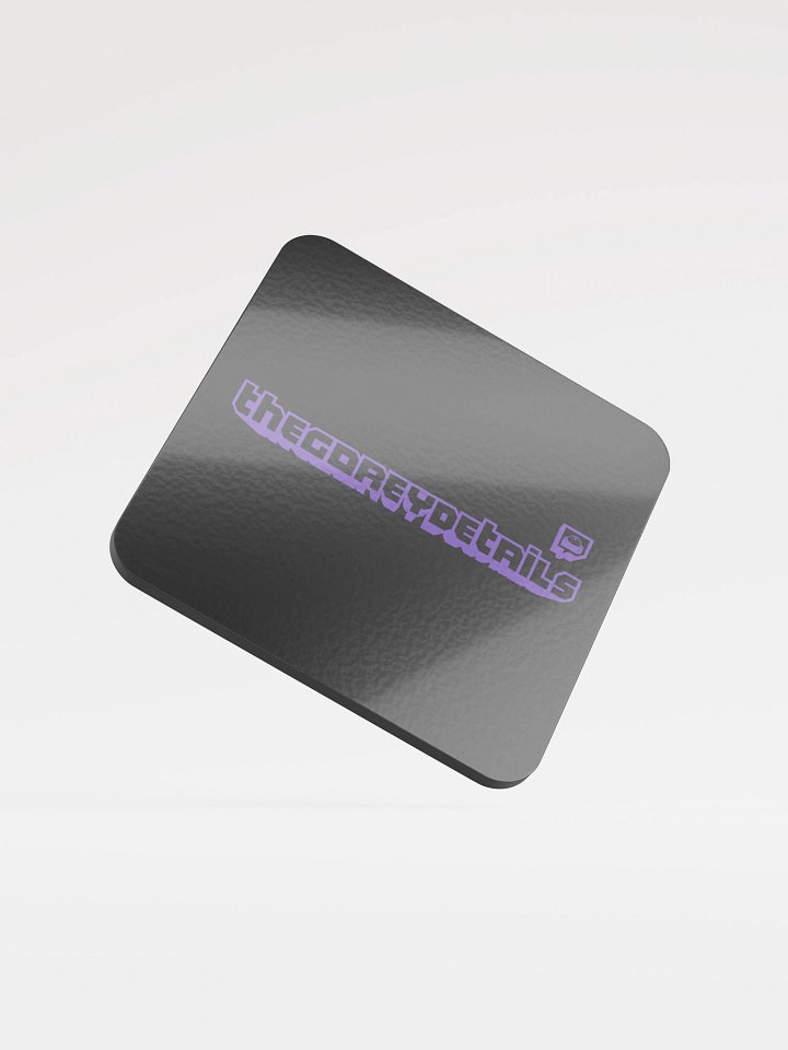 TTV Purple - Glossed Cork Coaster product image (1)