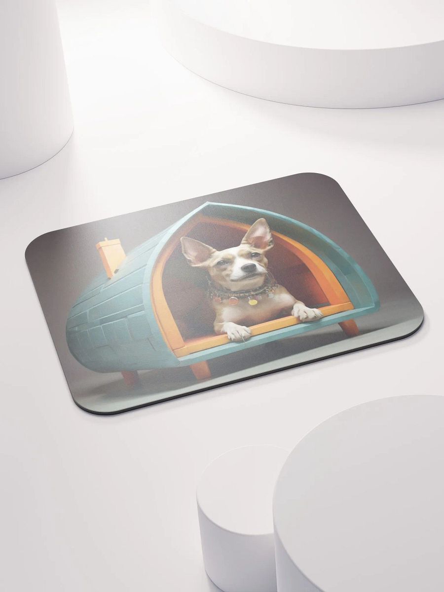 Charming Chihuahua Doghouse Mouse Pad product image (4)