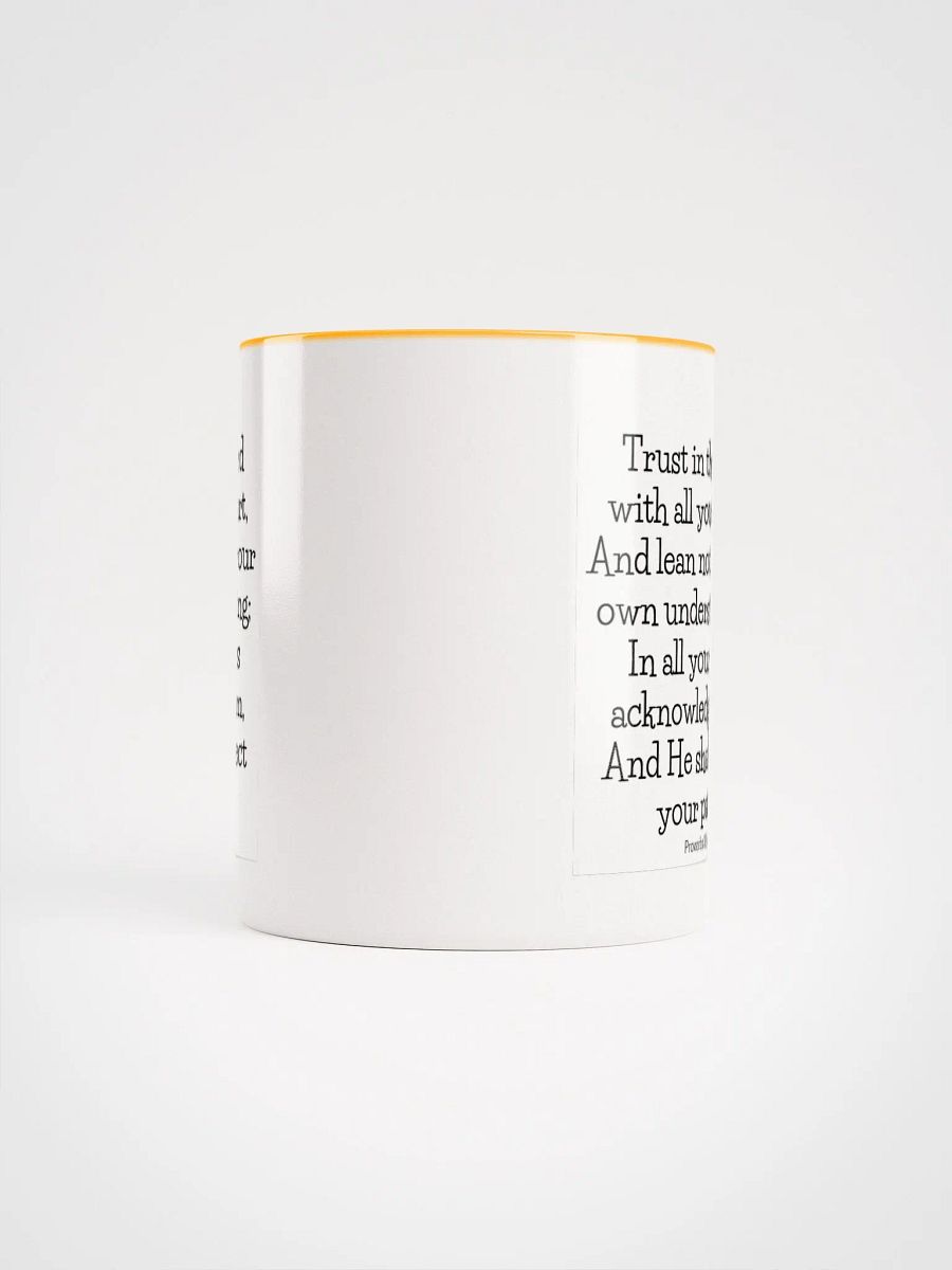 Trust In The Lord With All Your Heart, And Lean Not On Your Own Understanding Proverbs 3:5-6 Two-Tone Mug 11/15oz product image (5)