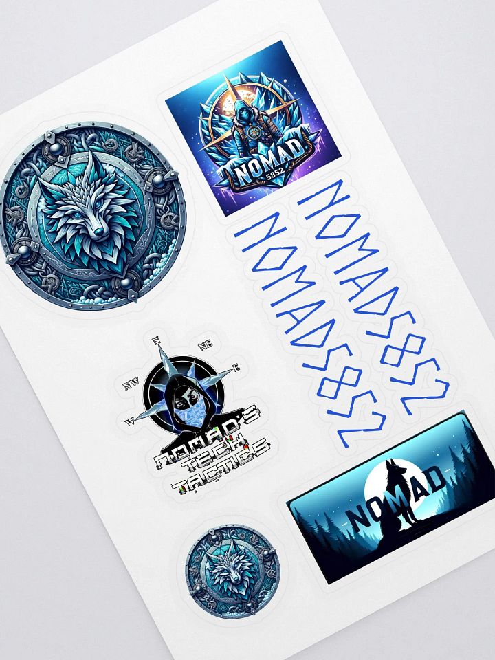 Mystic Wolf Shield Sticker Sheet product image (1)