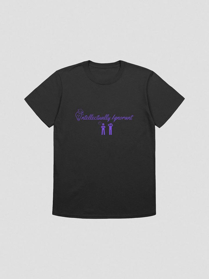 Intellectually Ignorant Unisex Softstyle ( Purple Logo) Tee Shirt product image (1)