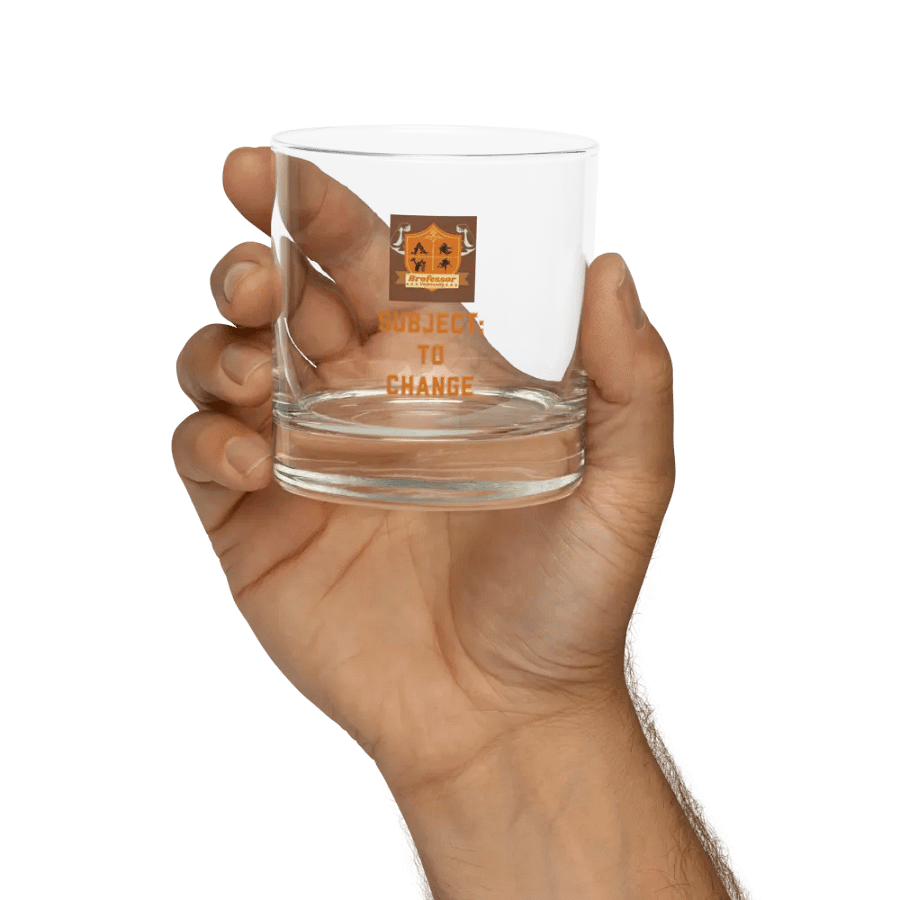 Brofessor University Shield Rocks Glass product image (9)