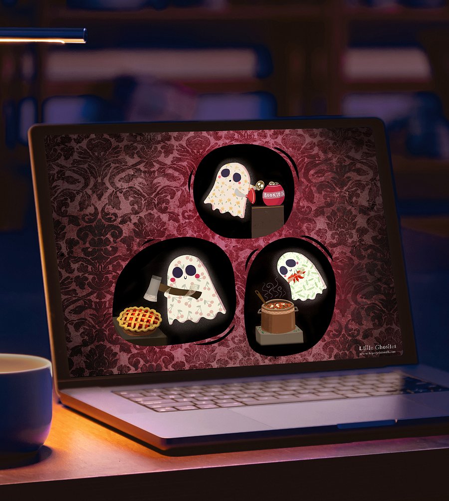 Little Ghost Desktop Wallpaper - for computer screens product image (3)