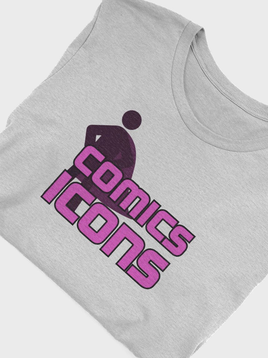 Comics Icons Pink On Black Logo Tee product image (5)