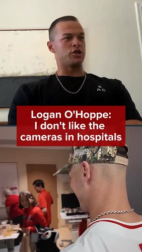 Logan O’Hoppe is a human first before a ballplayer when he does his hospital visits 🥹