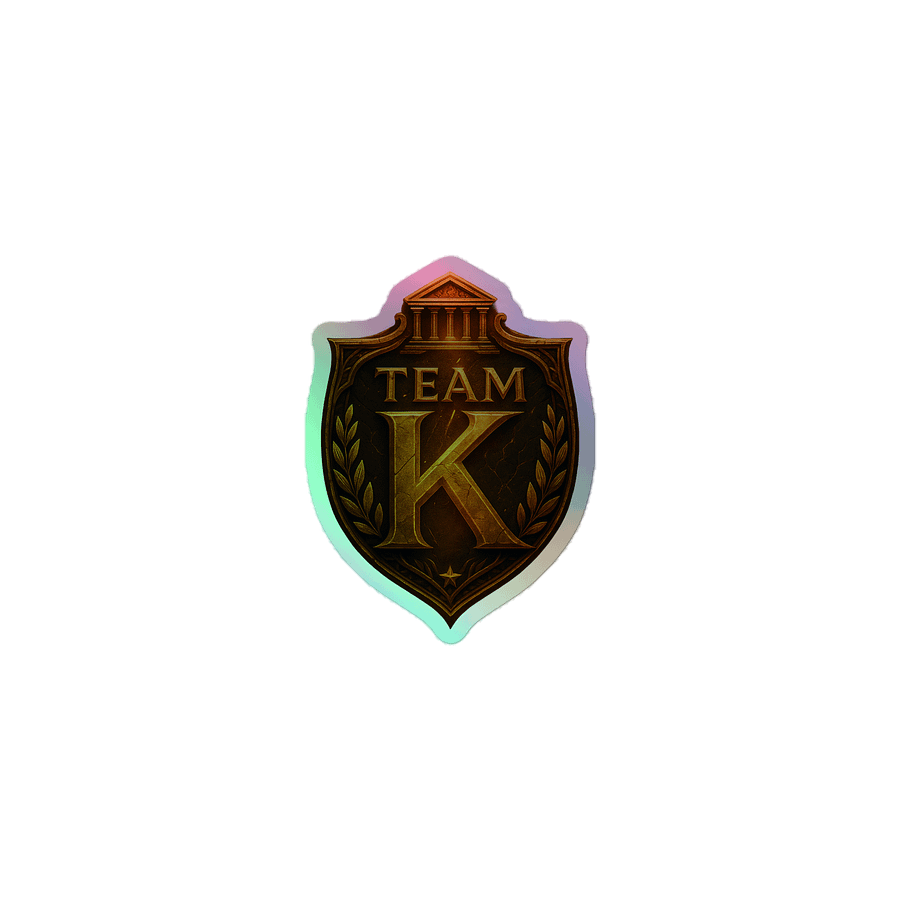 Team K V-5 HOLOGRAPHIC" STICKERS product image (1)