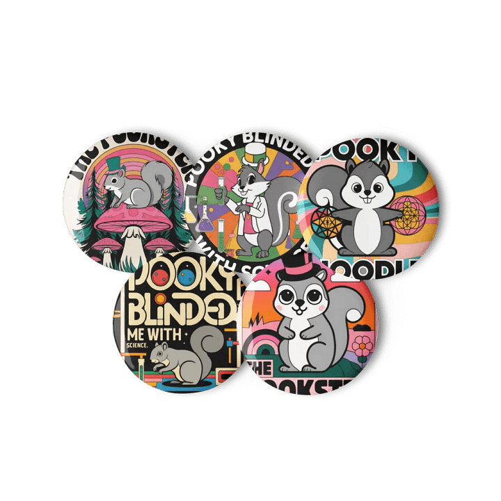 Original Pooky Artwork Buttons: Set of Five product image (3)
