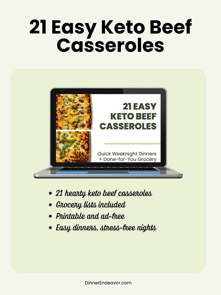 21 Easy Keto Beef Casseroles: Recipes + Grocery Lists product image (1)
