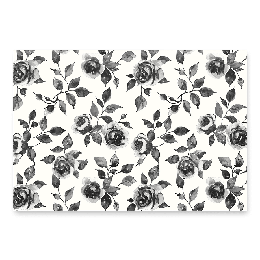 Monochrome Rose Wrapping Paper Set product image (1)