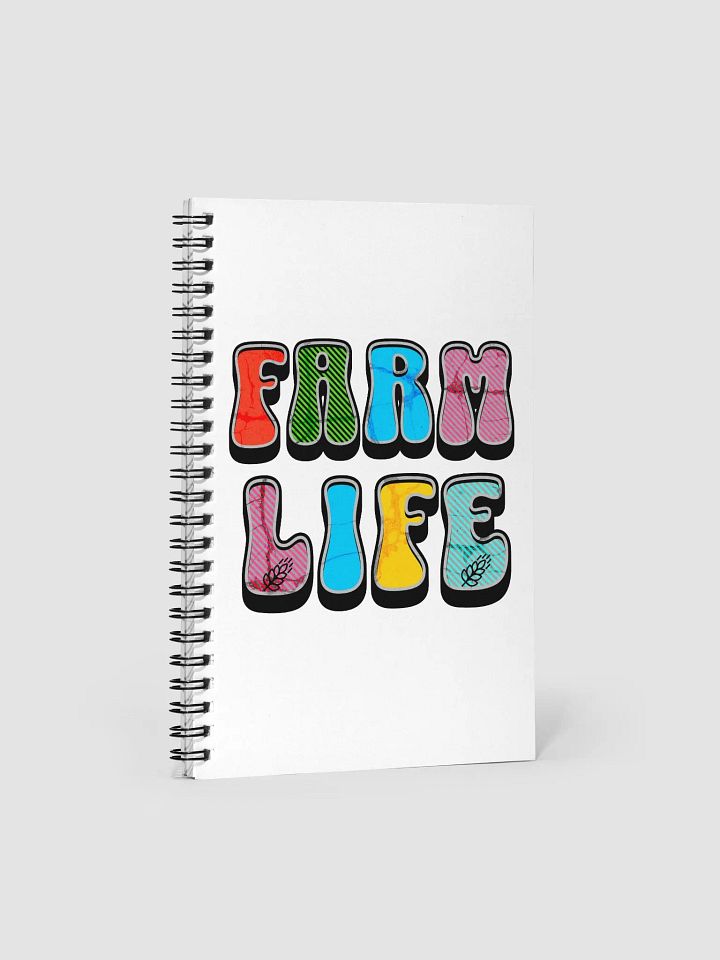 Farm Life Patterns Spiral Notebook product image (1)
