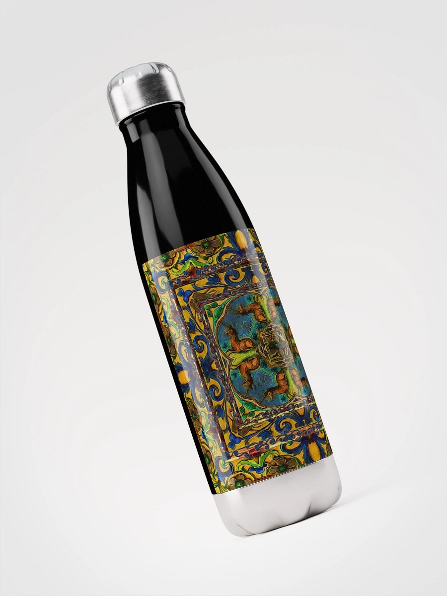 Medieval Unicorn Kaleidoscope Water Bottle product image (3)