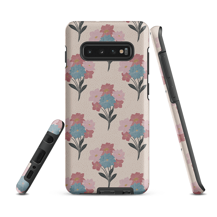 Floral Bunch Block Style Tough Case for Samsung product image (2)
