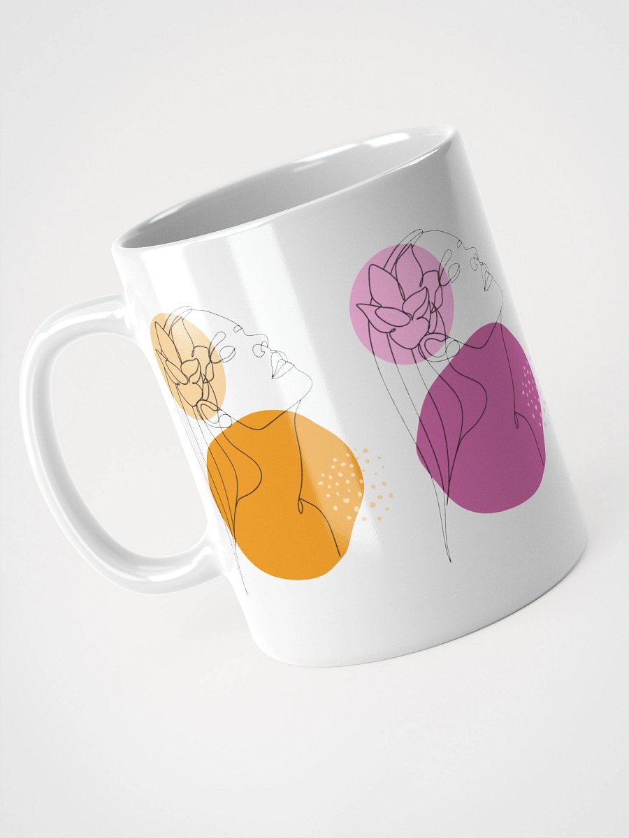 Mug Blanc Equilibre Femme Vibrant - Elan de Soi - Idée Cadeau Raffiné product image (3)