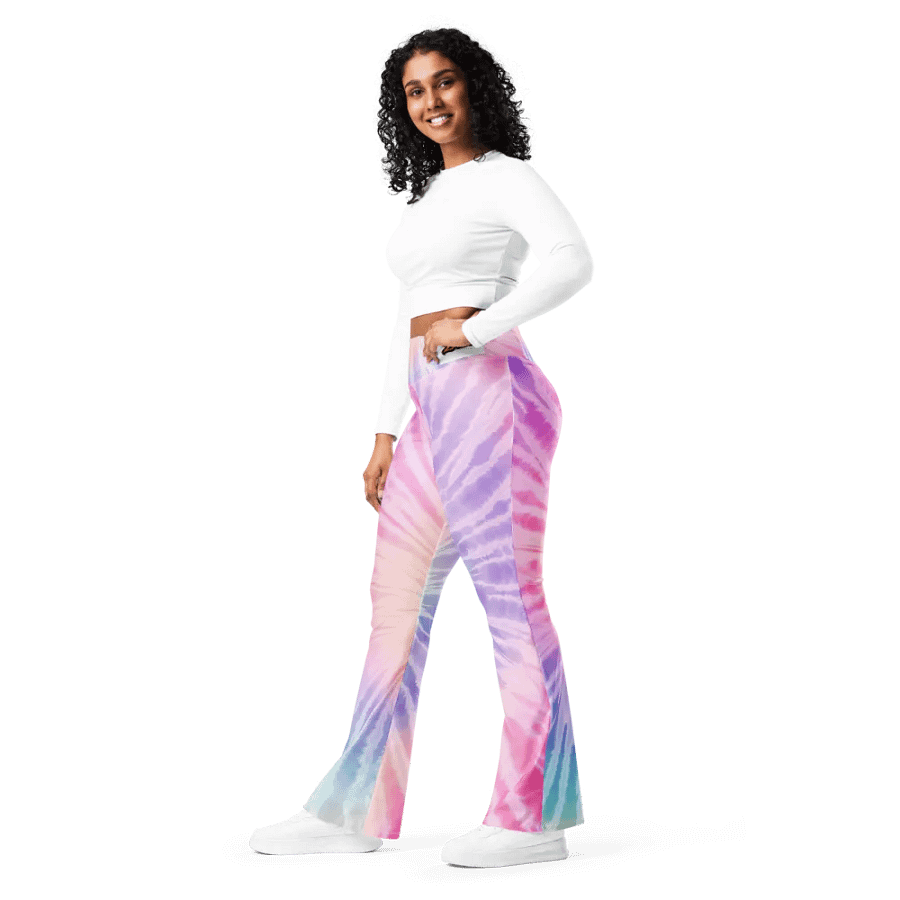 Pastel Radiance Flare Leggings product image (6)