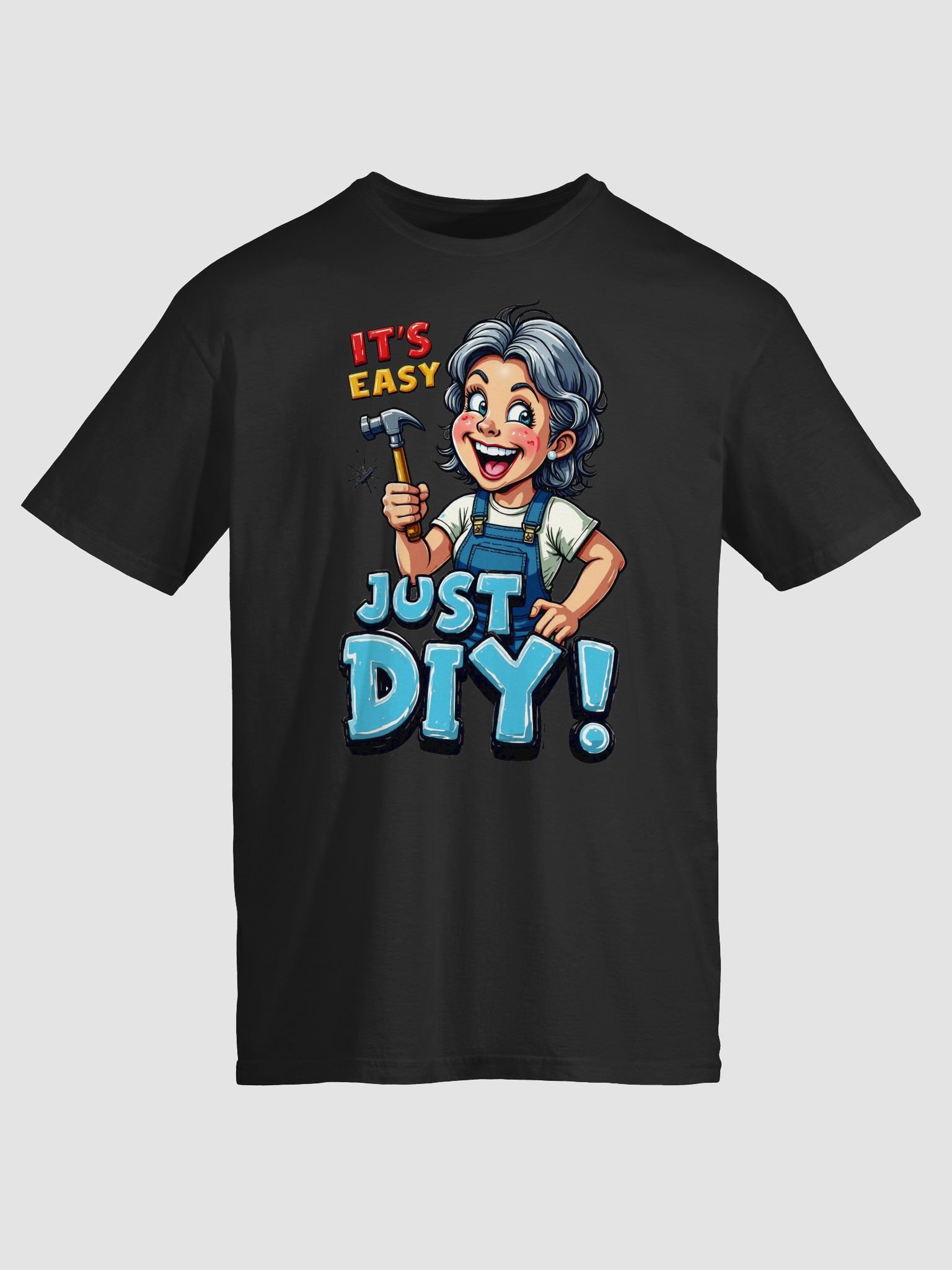 DIY Enthusiast Hammer Character T-Shirt product image (1)