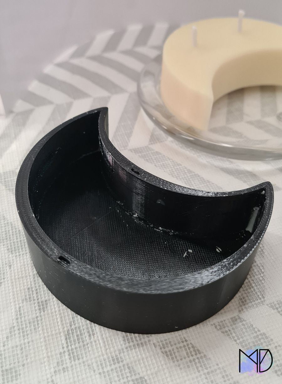 STL File - 3D printable half moon mold product image (1)