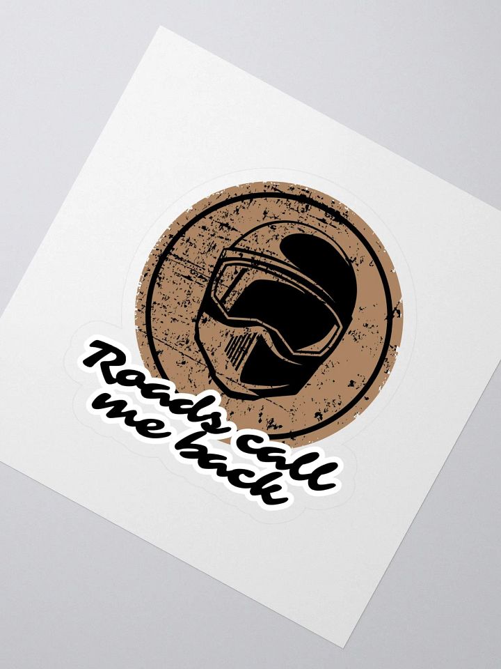Vintage Motorcycle Helmet Kiss Cut Stickers | Roads call me back product image (2)