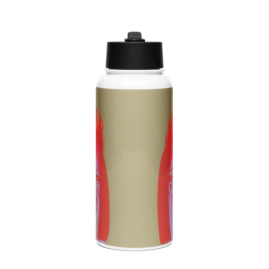 "Up In Flames" Water Bottle With Screw Top And Straw product image (1)
