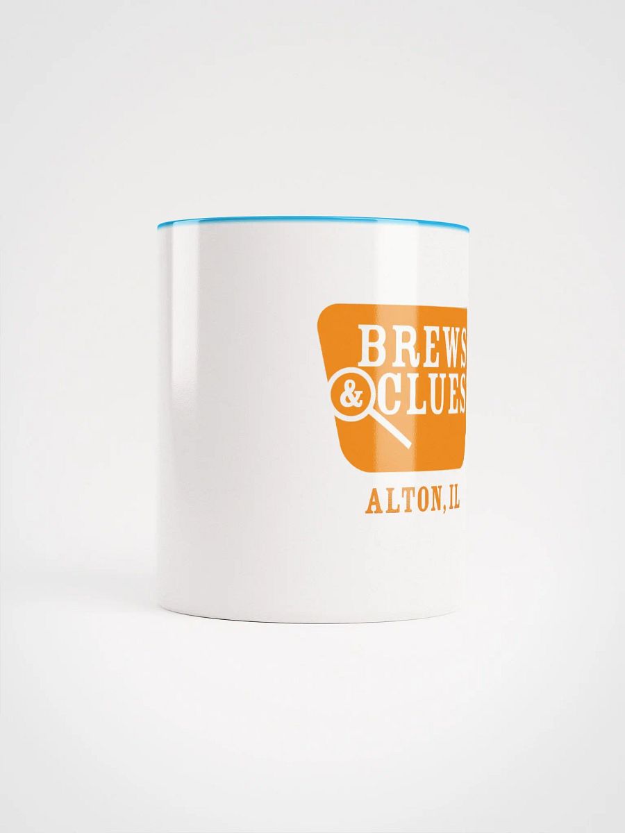 Brews & Clues Blue Accent Coffee Mug product image (5)