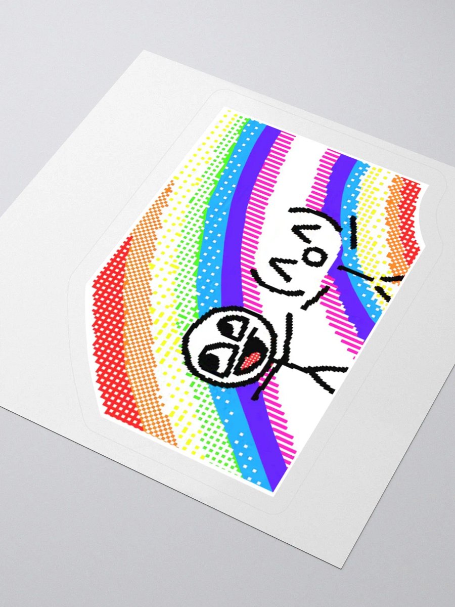 Nom Nom and Derp DOUBLE RAINBOW! (STICKER) product image (12)