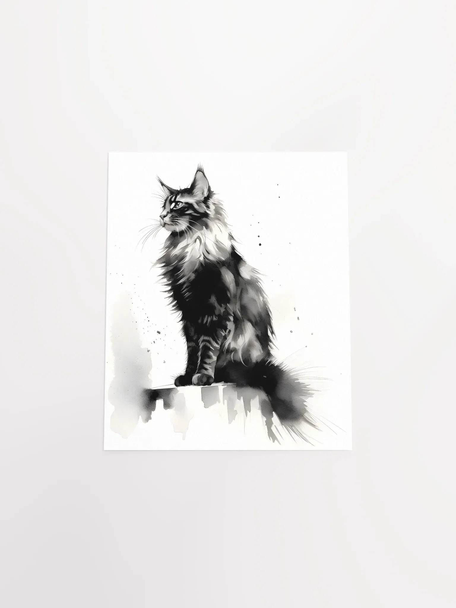 Maine Coon Minimal Art Print product image (4)
