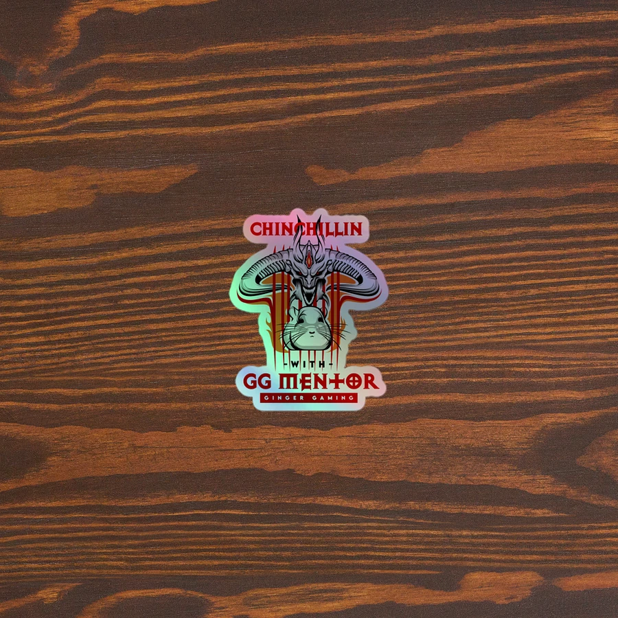 Chinchillin With GGMentor Holographic Sticker product image (3)