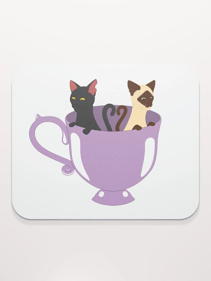 Cats in Teacup Mouse Pad product image (2)