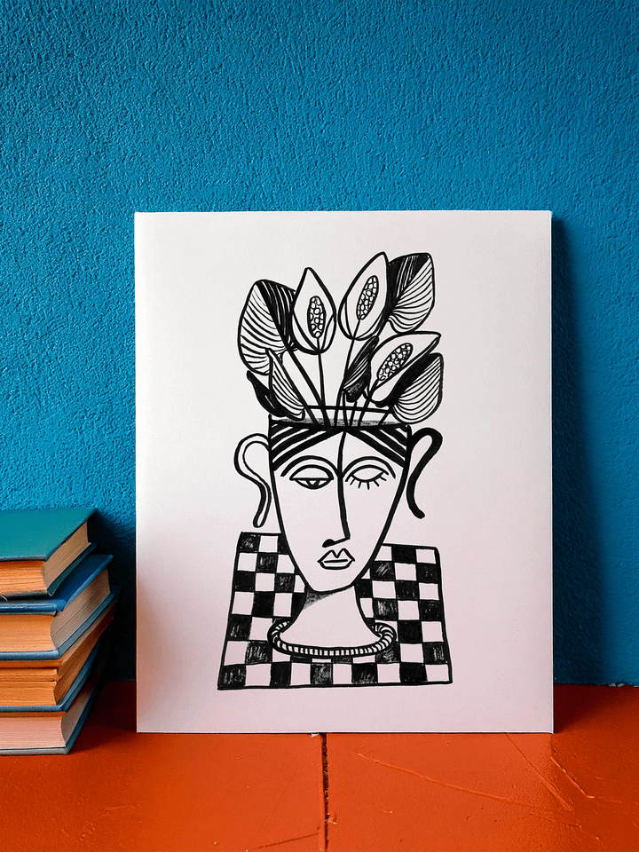 Ella and calla lilies - Giclée Fine Art Print product image (3)